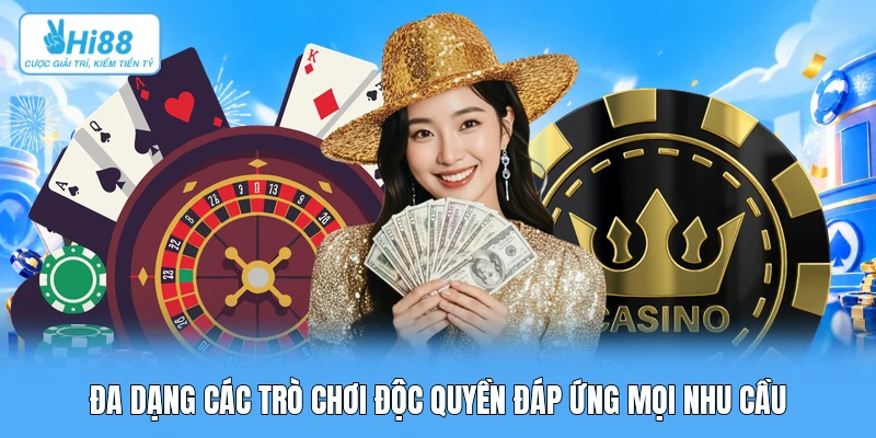 Đa dạng các trò chơi độc quyền đáp ứng mọi nhu cầu