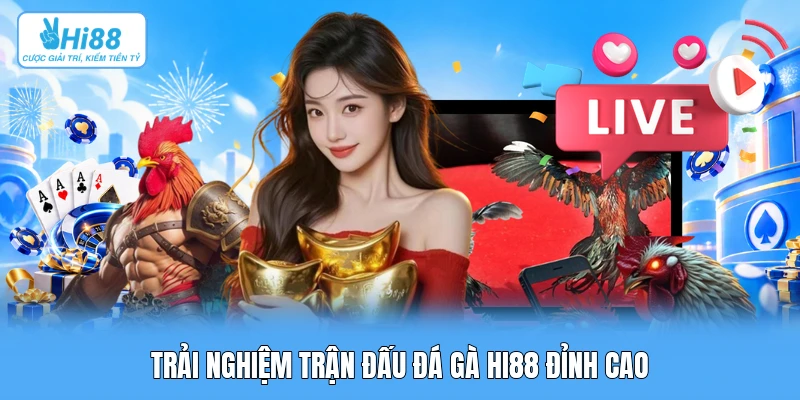 Trải nghiệm trận đấu đá gà Hi88 đỉnh cao
